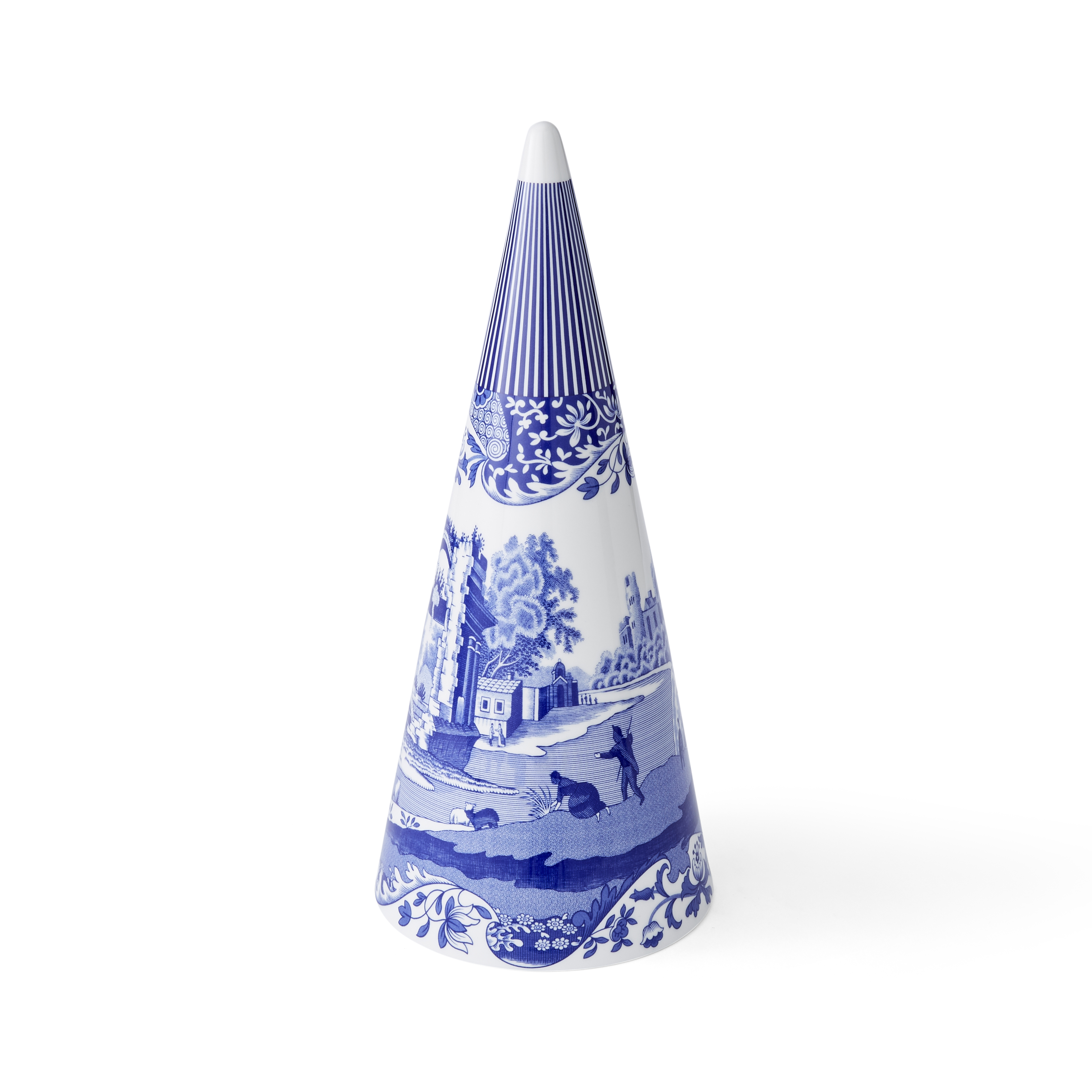 Blue Italian Large Decorative Cone image number null